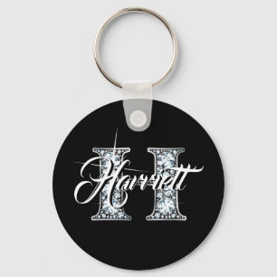Porte-clés H Faux Diamond Monogramme