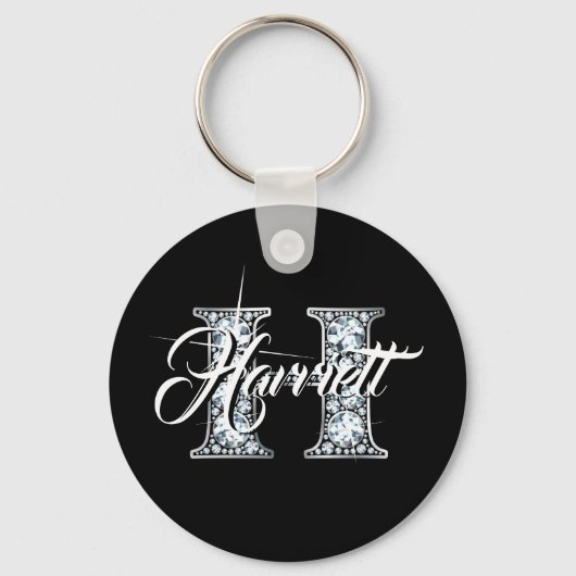 Porte-clés H Faux Diamond Monogramme (Recto)