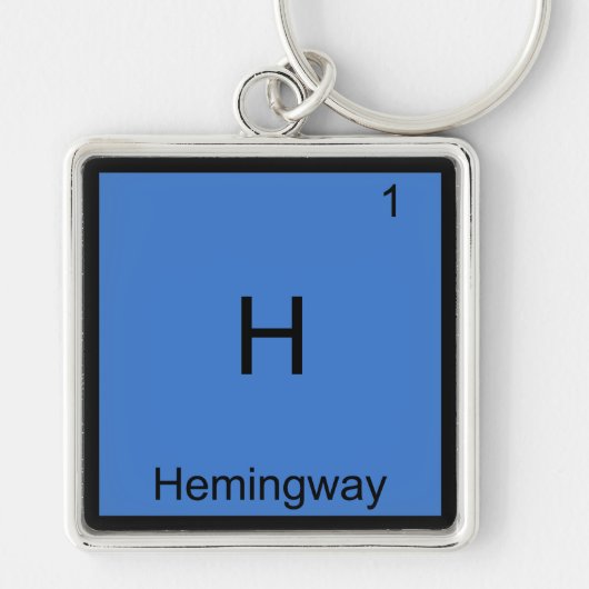 Porte-clés H - Hemingway Funny Chimie Élément Symbole Tee (Devant)