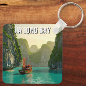 Porte-clés Ha Long Bay Vietnam Travel (Verso)
