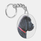 Porte-clés habillé en rouge - Black Lab (Devant gauche)