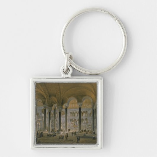 Porte-clés Haghia Sophia, plat 6 : la nef du nord, b gravé (Devant)