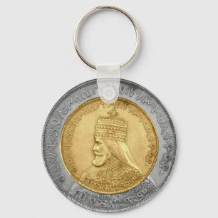 Porte-clés Haile Selassie Jah Rastafari Reggae Rasta Roots