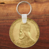 Porte-clés Haile Selassie Jah Rastafari Reggae Rasta Roots  (Recto)