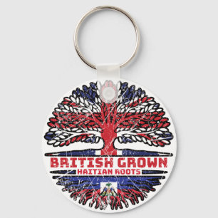 Porte-clés Haïti Haïti Royaume-Uni Royaume-Uni British Tree R