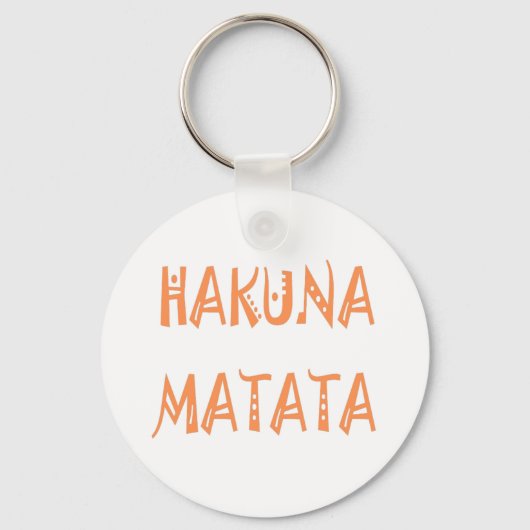 Porte-clés Hakuna Matata (Recto)