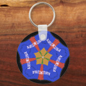 Porte-clés Hakuna Matata Iridiscent bleu (Recto)