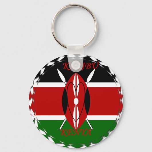 Porte-clés Hakuna matata Karaibu Kenya (Recto)