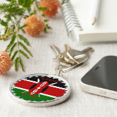 Porte-clés Hakuna matata Karaibu Kenya (Côté)