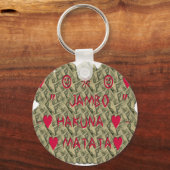 Porte-clés Hakuna Matata Talk Argent Art Design (Recto)