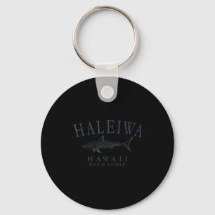 Porte-clés Haleiwa hawaii requin rétro ardoise art pêche rése