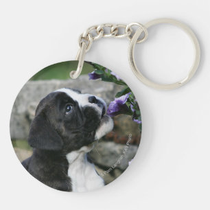 Porte-clés Halètement de chien de boxeur