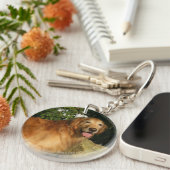 Porte-clés Halètement de golden retriever (Devant droit)