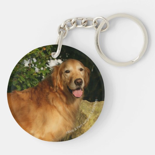 Porte-clés Halètement de golden retriever (Dos)