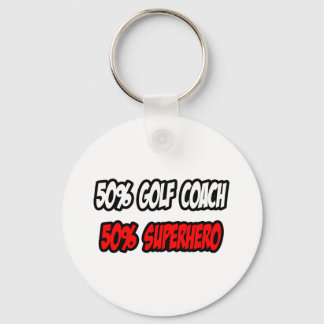 Porte-clés Half Golf Coach...Half Superhero