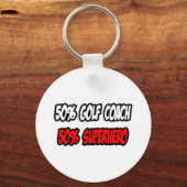 Porte-clés Half Golf Coach...Half Superhero (Recto)