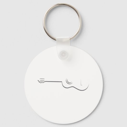 Porte-clés Half Guitare Outline (Recto)