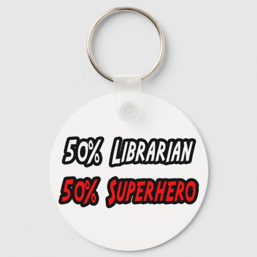 Porte-clés Half Librarian Half Superhero (Recto)