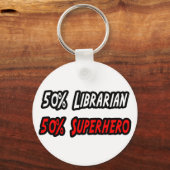 Porte-clés Half Librarian Half Superhero (Recto)