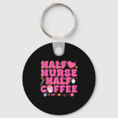 Porte-clés Half Nurse Half Coffee Nurse (Recto)