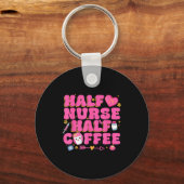 Porte-clés Half Nurse Half Coffee Nurse  (Recto)