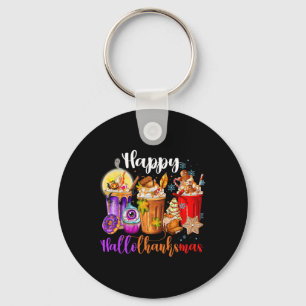 Porte-clés Hallothanksmas Halloween Action de grâce Noël 