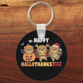 Porte-clés Hallothanksmas Happy Beaver Christmas Beaver Keych (Recto)