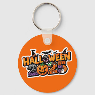 Porte-clés Halloween 2025 Magie – Citrouille festive