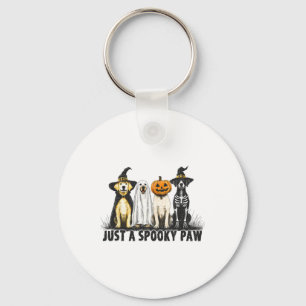 Porte-clés Halloween Amoureux des chiens Just A Éffrayant Paw