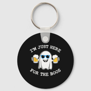 Porte-clés Halloween amusant Tee Je suis juste ici pour le Bo