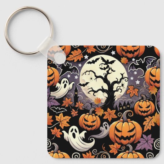Porte-clés Halloween/Automne/Automne (Recto)