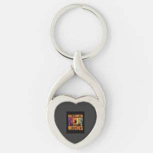Porte-clés Halloween Avec Mes Sorcières Rétro Coucher de sole