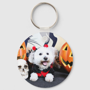 Porte-clés Halloween - Bichon Frise - Andi
