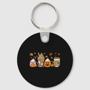 Porte-clés Halloween Café Citrouille Latte Costume d'épice Ho