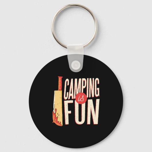 Porte-clés Halloween Camping (Recto)