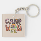 Porte-clés Halloween Camping | Jeu de mots (Dos)