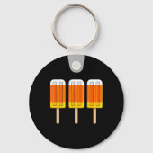 Porte-clés Halloween Candy Corn Fun Glace Crème Popsicles (Verso)