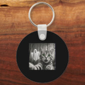 Porte-clés Halloween Cat Selfie With Soky Ghost (Recto)