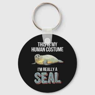 Porte-clés Halloween C'est mon costume humain Je suis vraimen