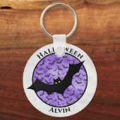 Porte-clés Halloween chauve chauve-souris Motif aléatoire vio (Recto)