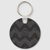 Porte-clés Halloween Chevron Motif avec Fantômes et Citrouill (Verso)