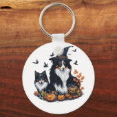 Porte-clés Halloween Chien mignon (Recto)