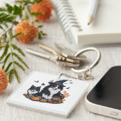 Porte-clés Halloween Chien mignon (Devant Droit)