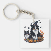 Porte-clés Halloween Chien mignon (Devant)