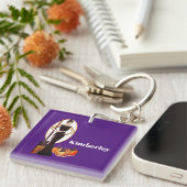 Porte-clés Halloween Classic Élégante Robe Noire Longue (Devant Droit)