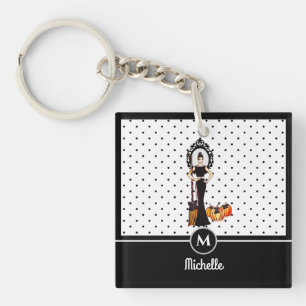 Porte-clés Halloween Classic Élégante Robe Noire Longue Mode