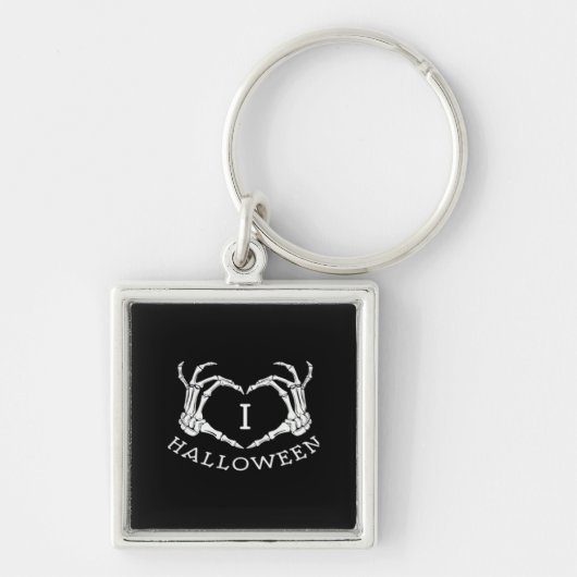Porte-clés Halloween! Classique - Skeleton Hands Heart (Devant)