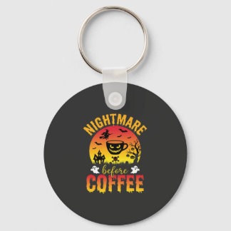 Porte-clés Halloween Coffee Nightmare Before Coffee Spooky Ve
