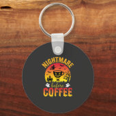 Porte-clés Halloween Coffee Nightmare Before Coffee Spooky Ve (Recto)