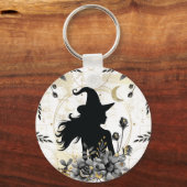 Porte-clés Halloween contemporain moderne sorcière 3 (Recto)